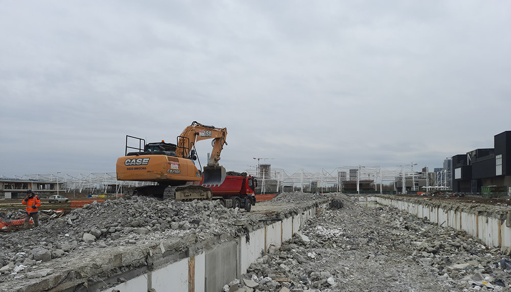 Demolizione manufatti e infrastrutture in ex area EXPO Valori Scarl